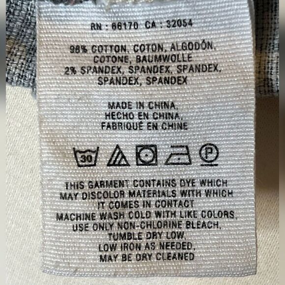 Anthropologie Cartonier Ikat Black and White Shorts Sz M - Picture 8 of 8